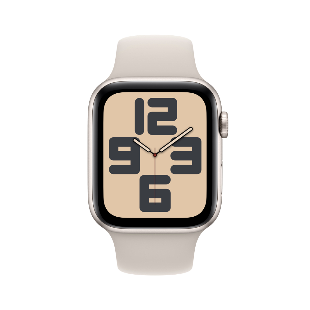 AppleWatchSE 44mm GPS鋁金屬錶殼搭配運動錶帶(環) / 三色