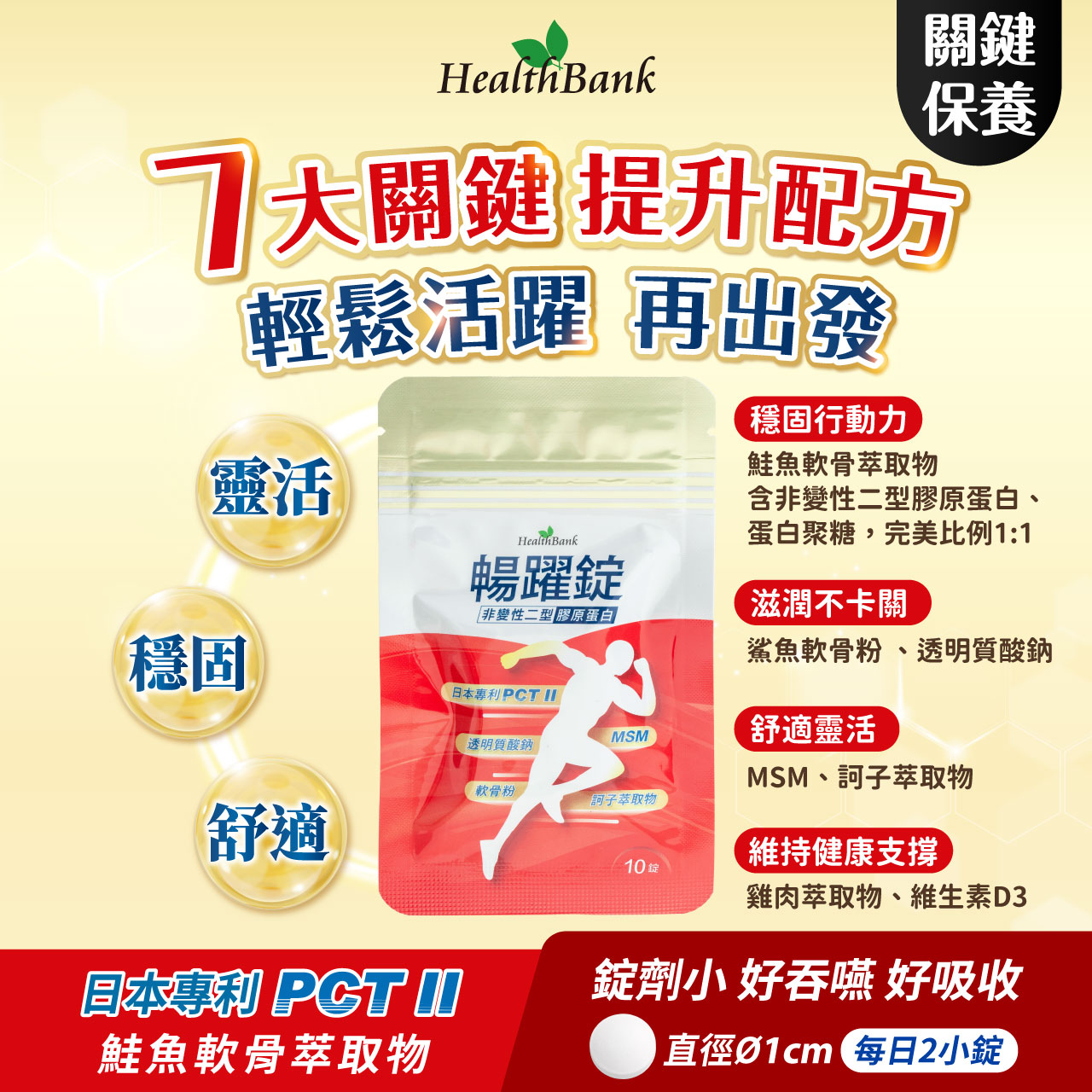 【HealthBank健康銀行】暢靚葉黃素-送暢躍錠隨身包x1包