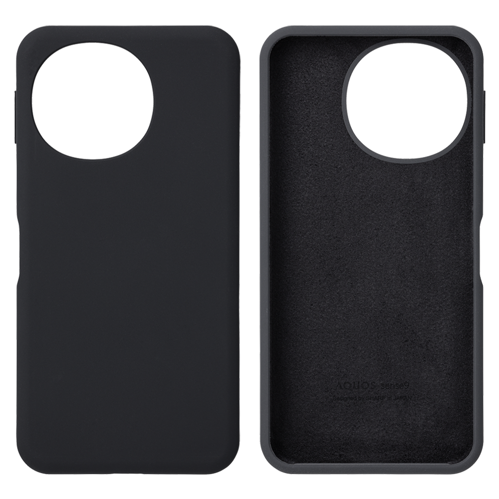 【夏普】AQUOS sense9 矽膠保護殼/手機殼- 黑 XN-Z04SG-B