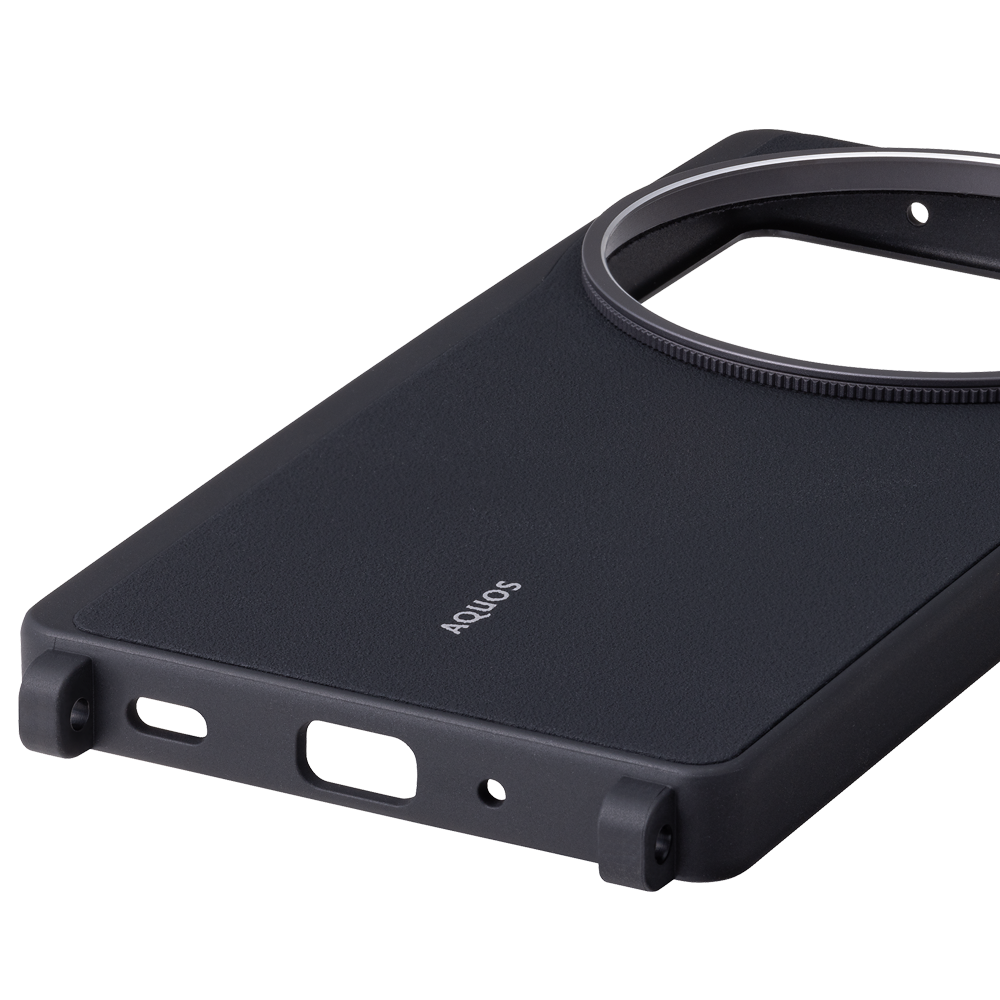 【夏普】AQUOS R9 Pro 矽膠保護殼組- 膠卷黑 XN-Z05SG-K