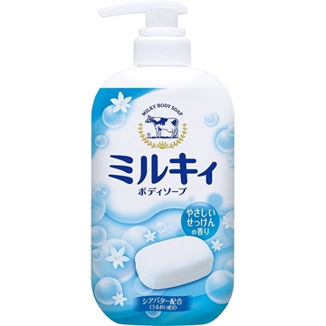 【日本牛乳石鹼】牛乳精華沐浴乳550ml(/清新皂香)六件組