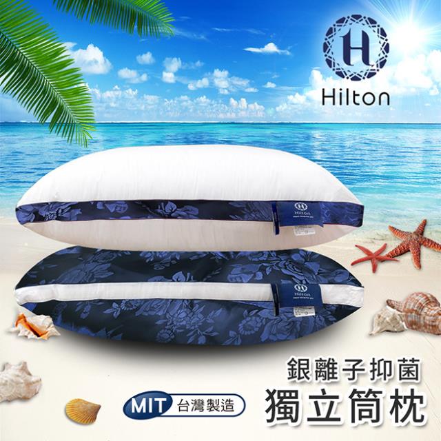 【Hilton希爾頓】凡爾賽玫瑰銀離子沉睡獨立筒枕/枕頭 B0104 