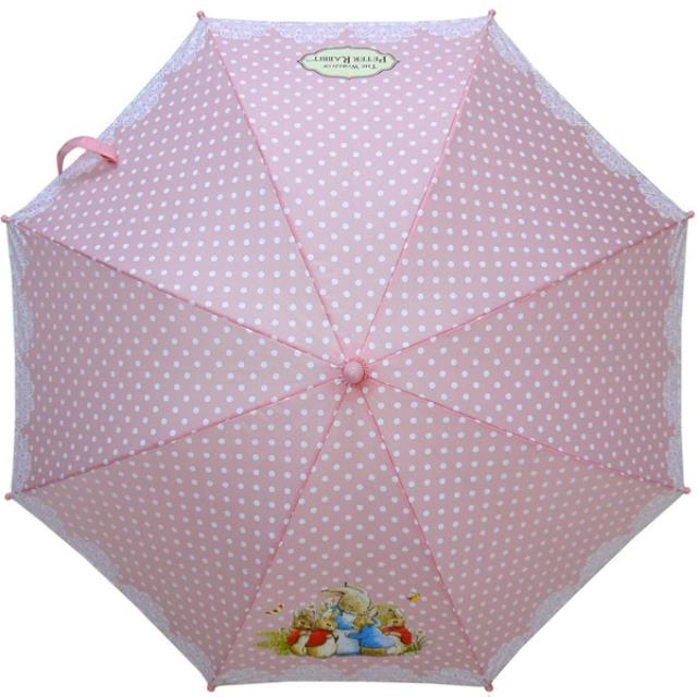 【比得兔】兒童雨傘-家族粉紅色