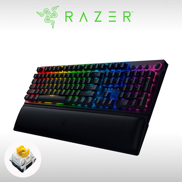 【Razer 雷蛇】BlackWidow V3 Pro 無線鍵盤 黃軸 