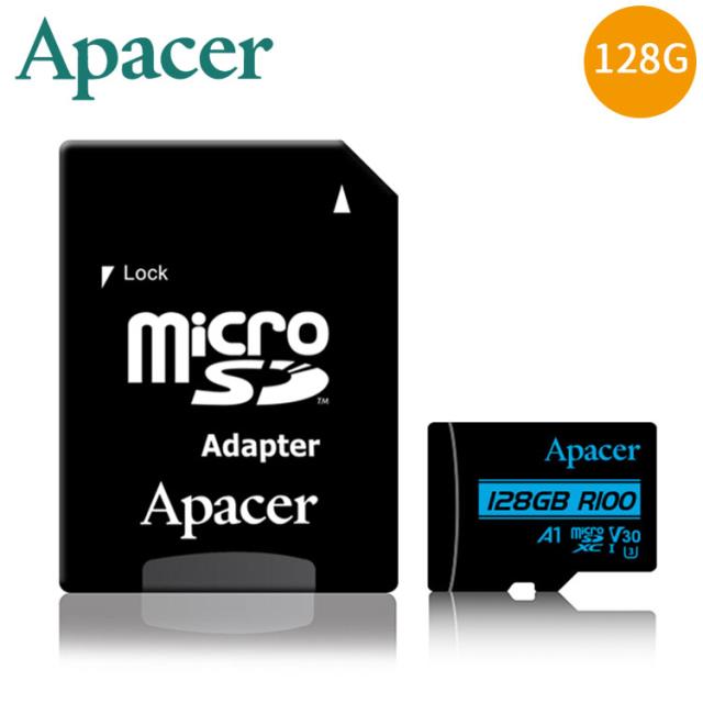 【Apacer】microSDXC UHS-I V30 A1 128GB 記憶卡