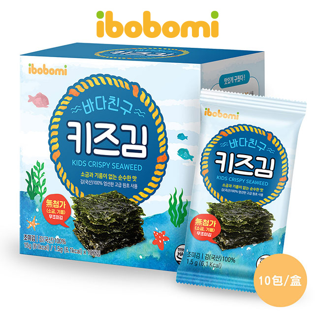 【ibobomi】無調味海苔片 共5盒