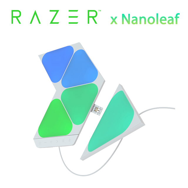 Nanoleaf 智能迷你三角燈 5片組  -RAZER 雷蛇御用燈片