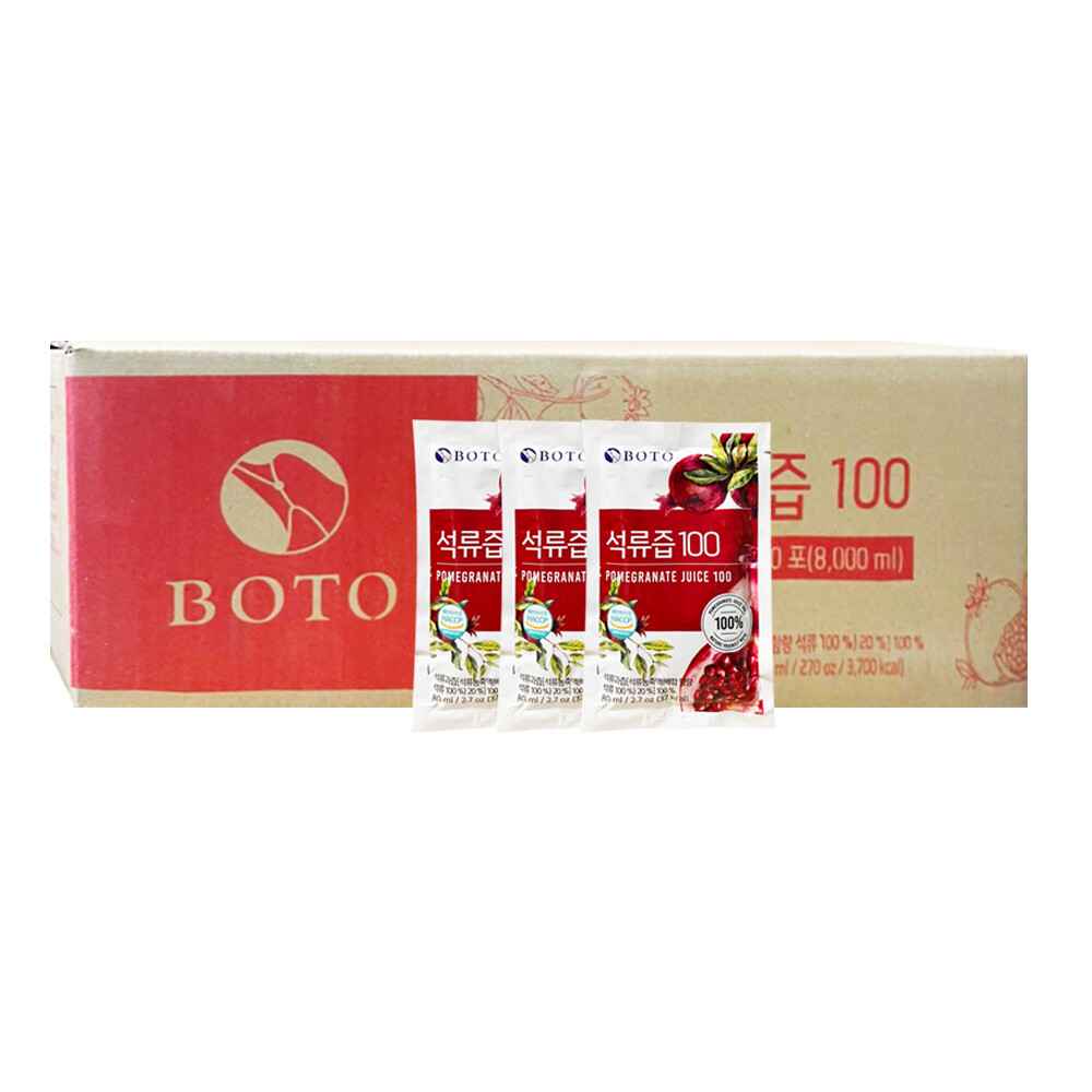 《韓國》【BOTO】冷萃鮮榨紅石榴汁液80ml﹙100包﹚