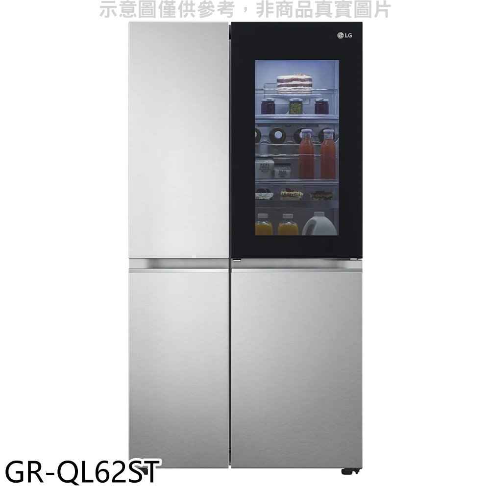 LG樂金 653公升敲敲看門中門對開冰箱 含標準安裝 【GR-QL62ST】