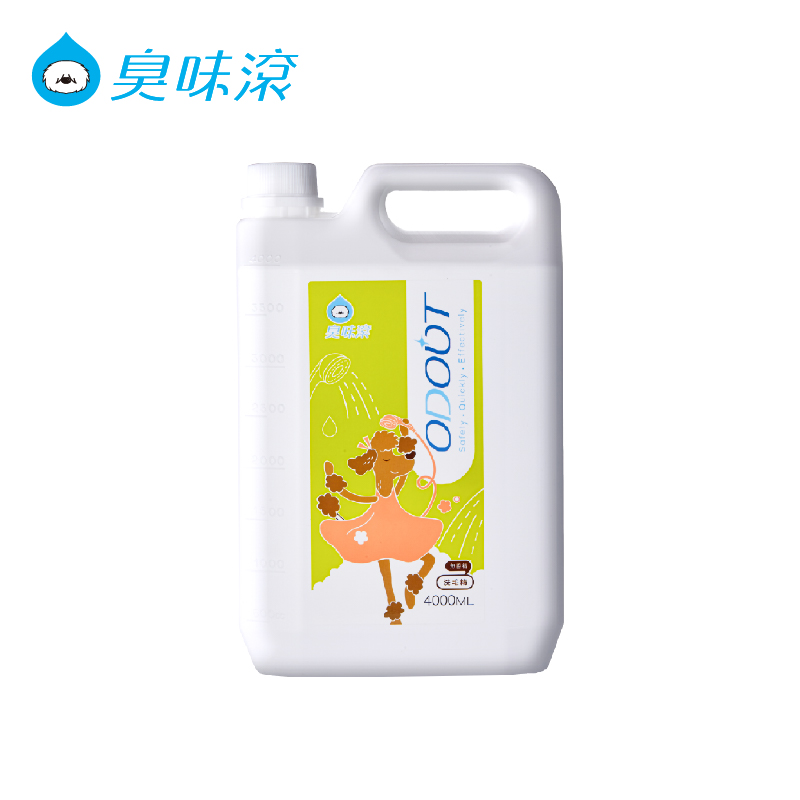 【ODOUT臭味滾】寵物專用無香除臭洗毛精4000ml