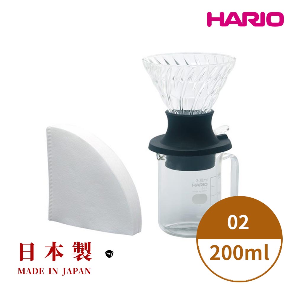 HARIO日製V60 SWITCH浸漬式耐熱玻璃濾杯分享壺組合02