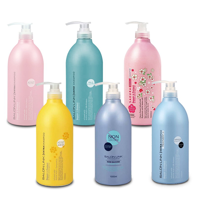 【3入】《日本》【熊野SALON LINK】沙龍級無矽靈洗髮乳 1000ml