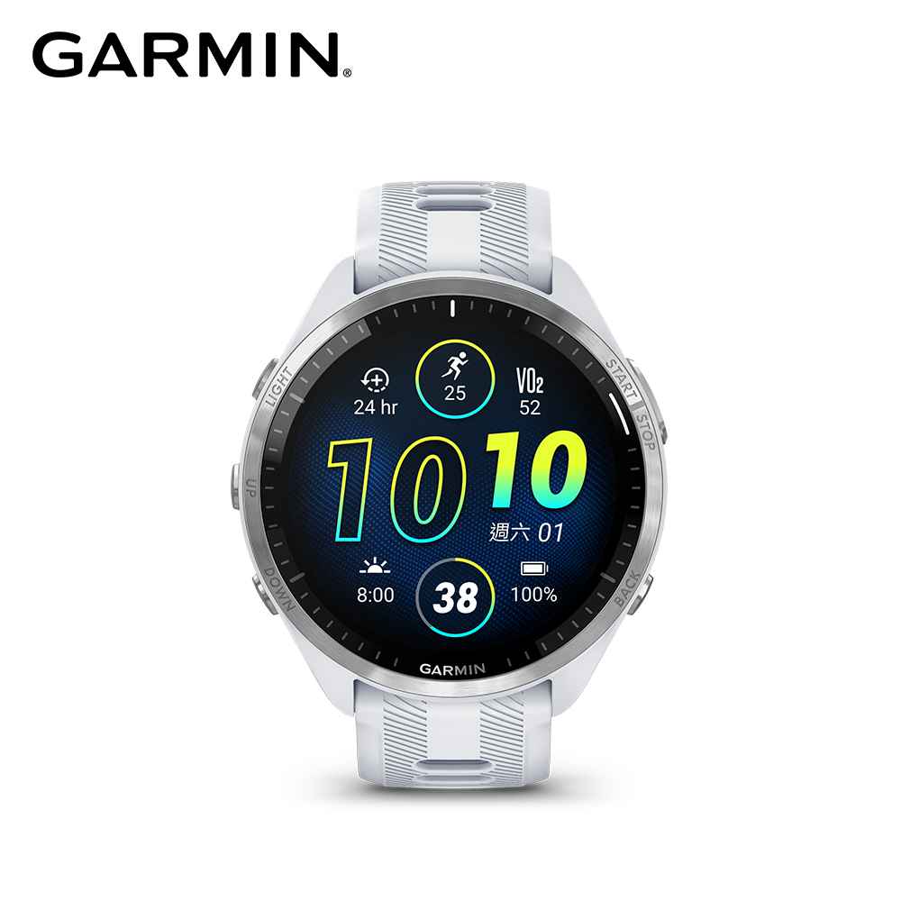 【GARMIN】Forerunner 965 GPS高階鐵人運動錶 逐夢白 