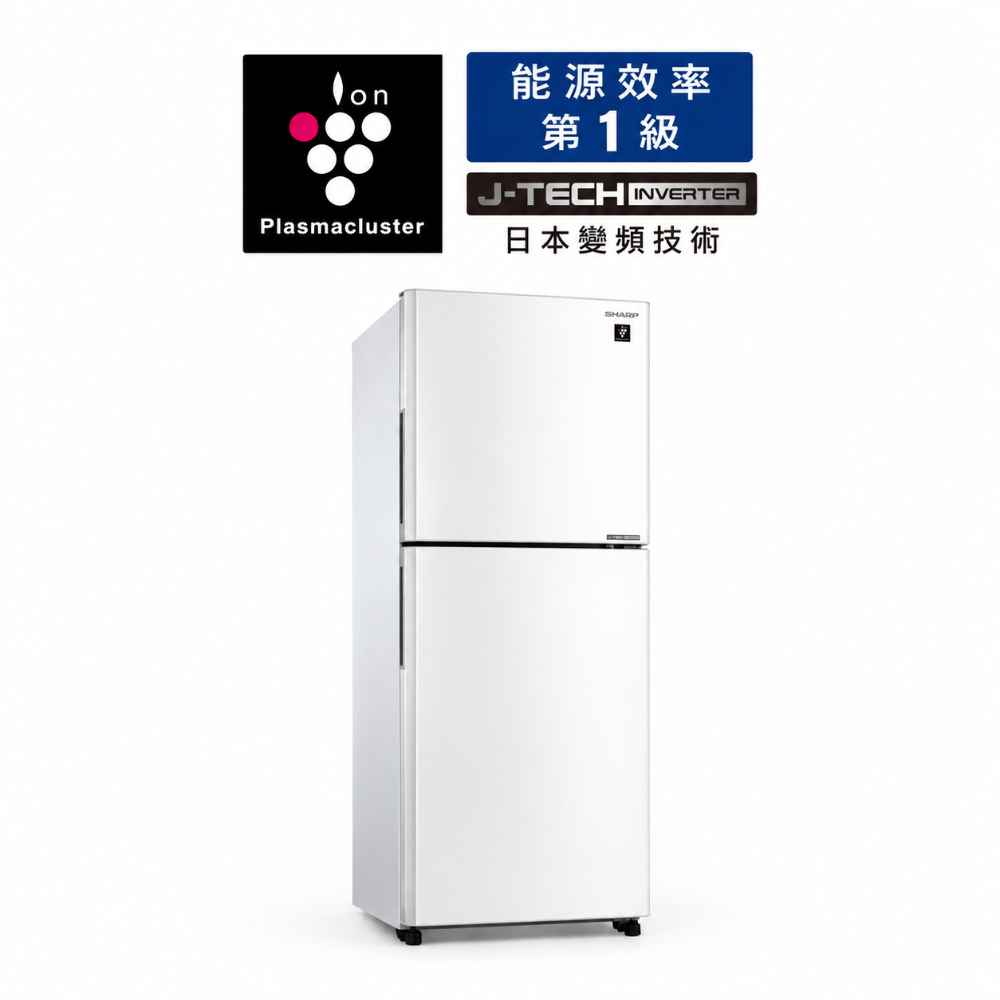 【夏普】夏普大冷凍雙門除菌冰箱 SJ-PX30-WH