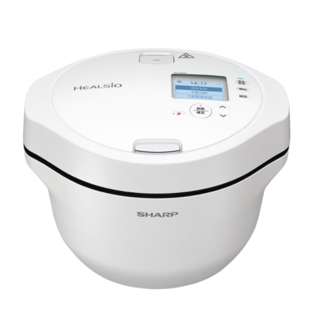 【夏普】2.4L 智慧攪拌零水鍋KN-V24AT-W 洋蔥白