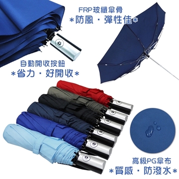 【Kasan】日式防風自動雨傘 6色任選 